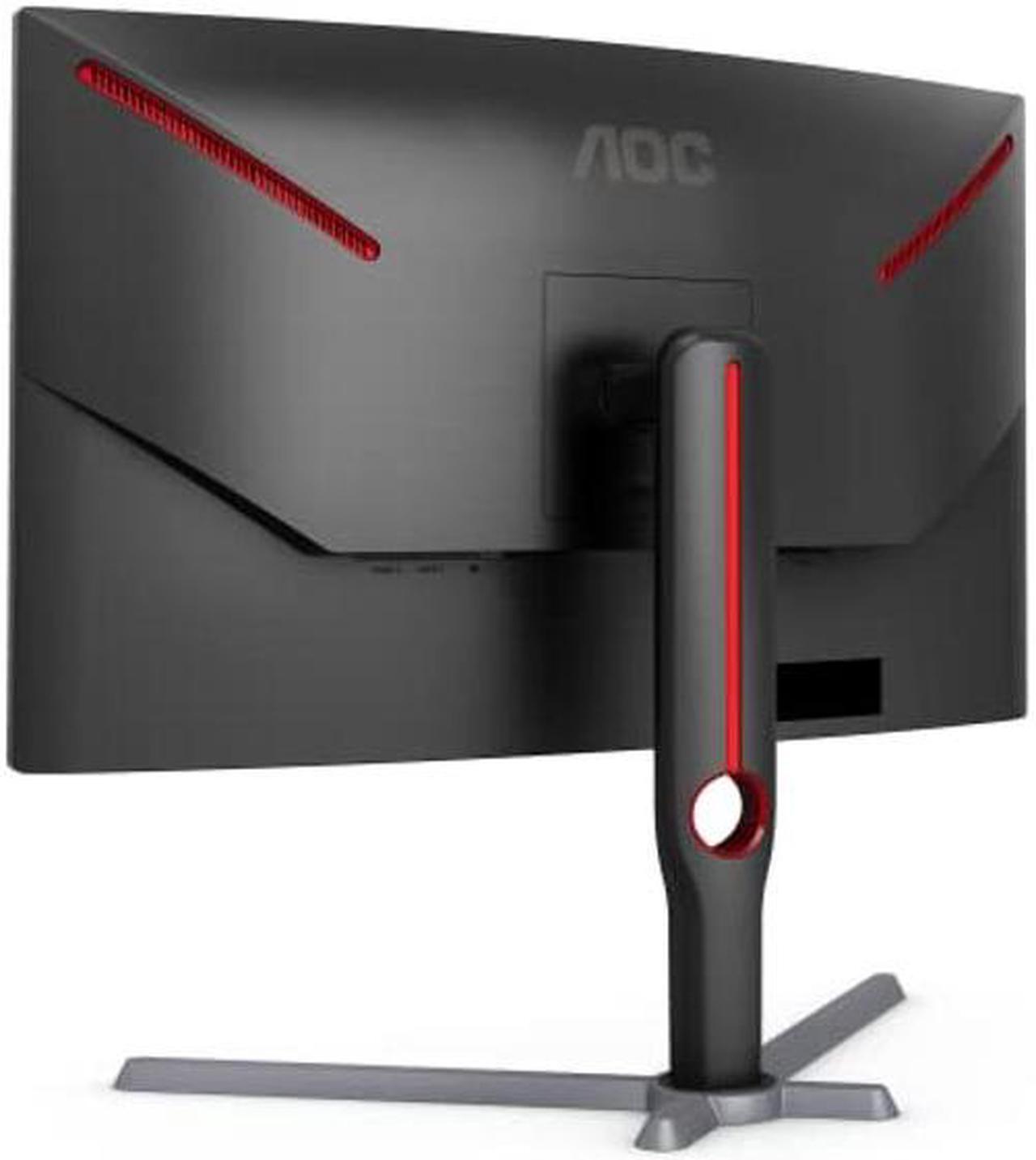 Alt view image 5 of 5 - AOC GAMING CQ27G3S Frameless Curved Gaming Monitor, QHD 2K 2560x1440, 1000R VA, 165Hz 1ms, FreeSync Premium ,Black