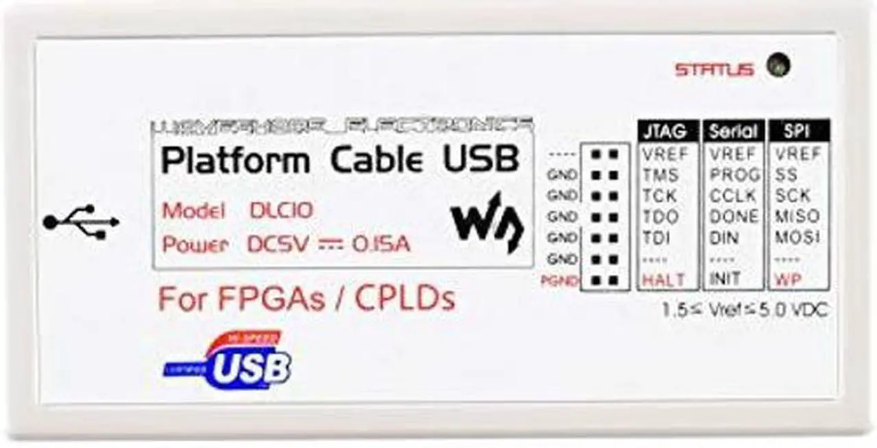 Main image of Waveshare XILINX JTAG Download Debugger Compatible XILINX Platform Cable USB FPGA CPLD in-Circuit Debugger Programmer