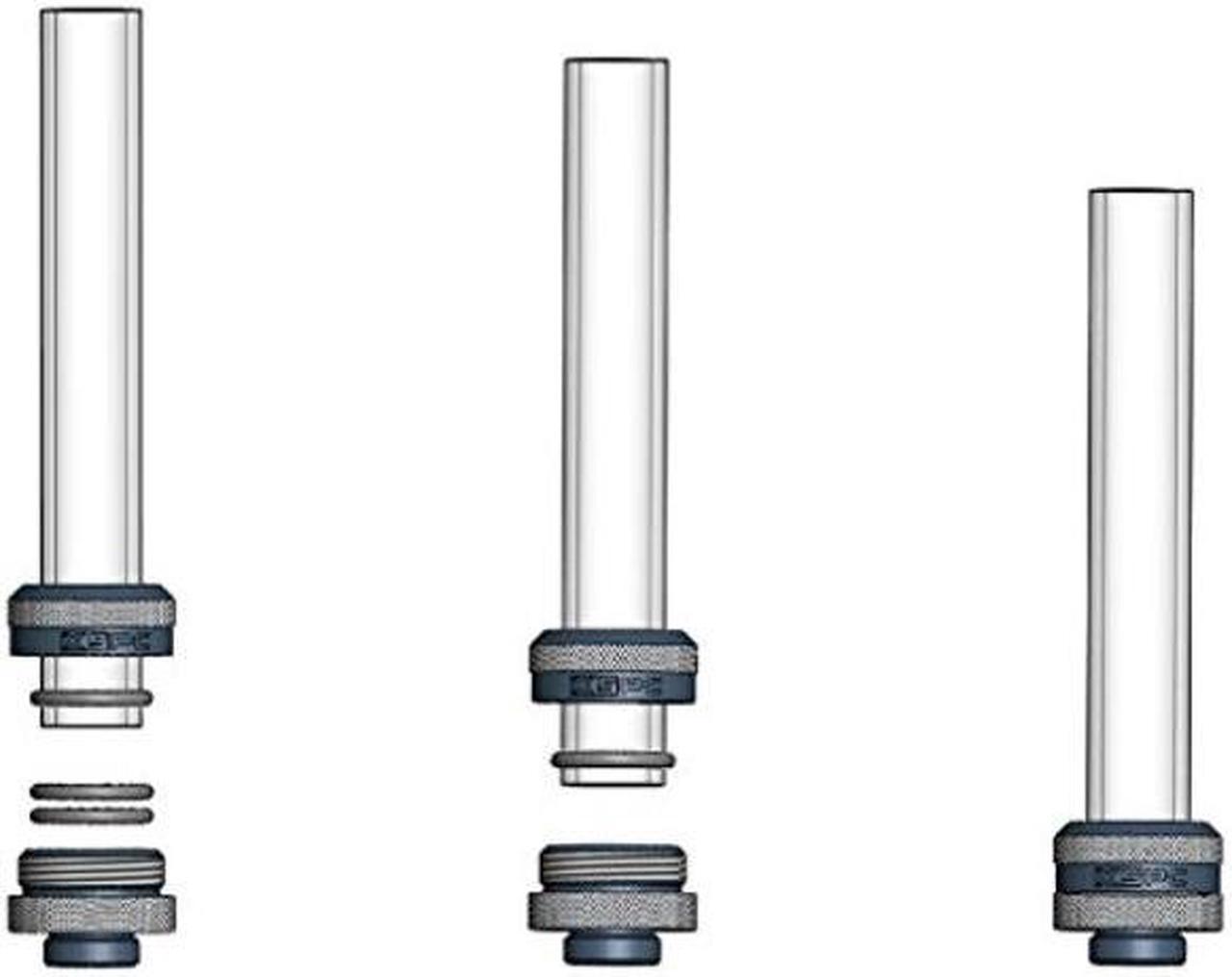 Alt view image 4 of 5 - XSPC G1/4" to 10mm ID, 14mm OD Rigid Tubing Fitting, Black Chrome, 8-pack