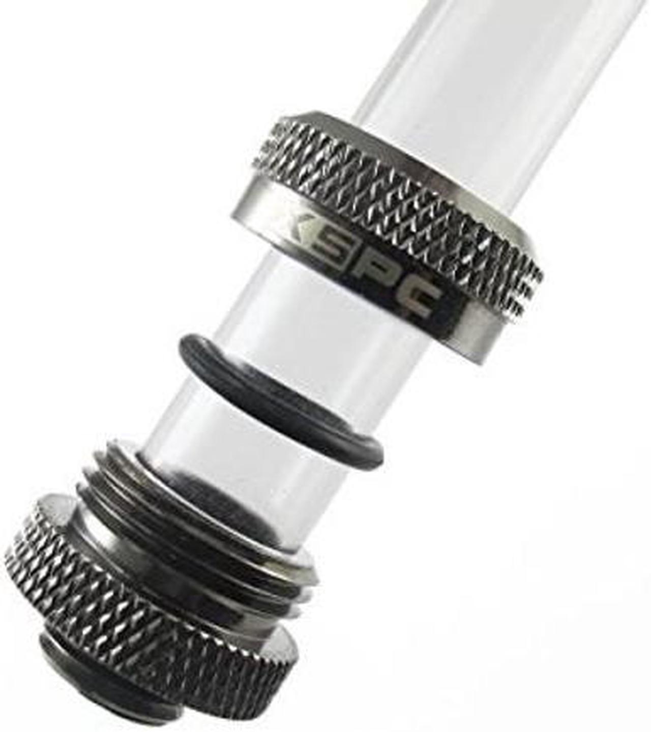 Alt view image 5 of 5 - XSPC G1/4" to 10mm ID, 14mm OD Rigid Tubing Fitting, Black Chrome, 8-pack