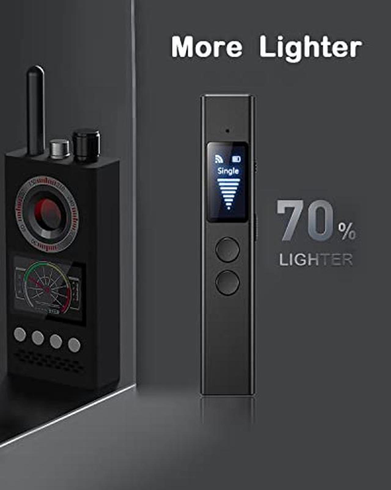 Alt view image 3 of 5 - Hidden Camera Detectors-with HD OLED Display,Anti Spy Detector,4 Professional Models RF Signal Detector,Only 0.04 lb,Portable for Hotels,Car,Office,Travel
