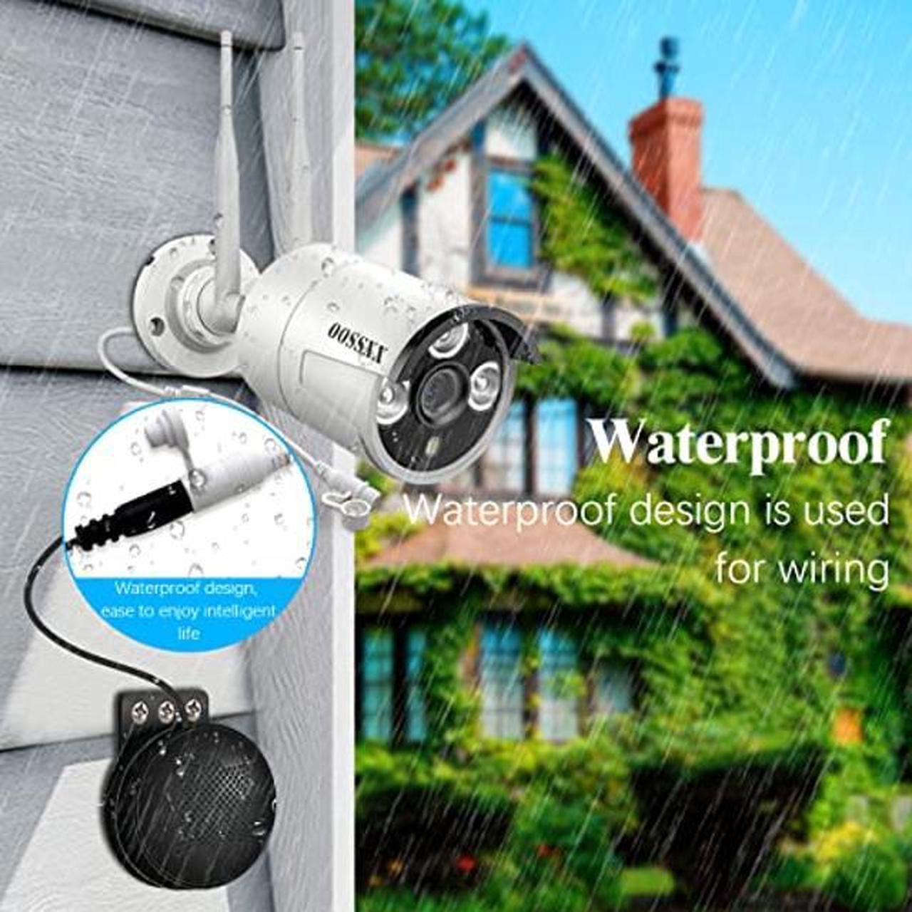 Alt view image 4 of 5 - OOSSXX {3.0MP Wireless Extend Camera with Audio} Just Wireless Extend Camera Wireless Security System(3.0MP/5.0MP System) IP67 Waterproof WiFi Camera, Wireless Surveillance Camera