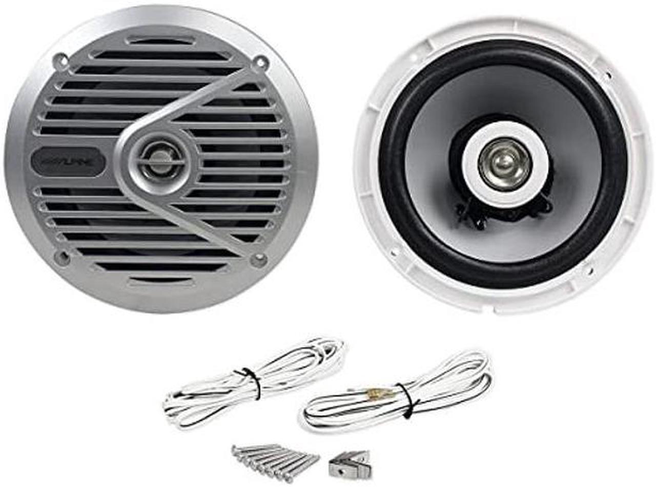 Main image of Alpine SPS-M601 110W 6-1/2" 6.5" 2-Way Type-S Marine Coaxial Speakers - Silver