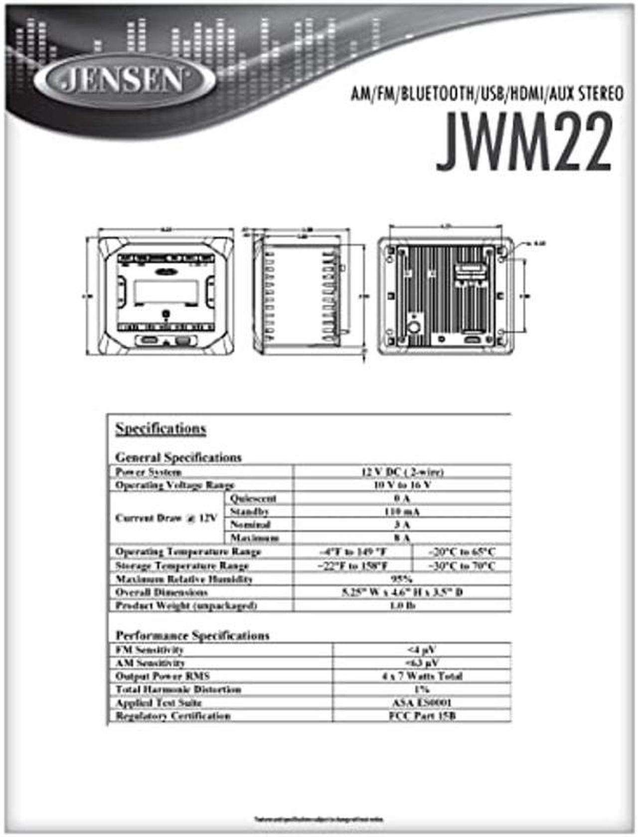 Alt view image 3 of 4 - ASA Electronics/Advent Air/Voyager/Jensen RV-Marine/Polk/Klipsch JWM22