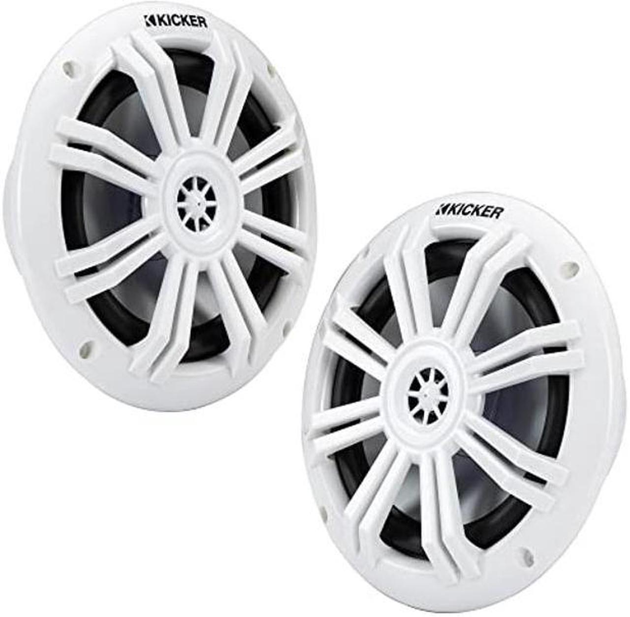 Main image of Kicker 49KM604W 6-1/2" 6.5" KM-Series 150W Peak/50W RMS Marine Speakers KM604W
