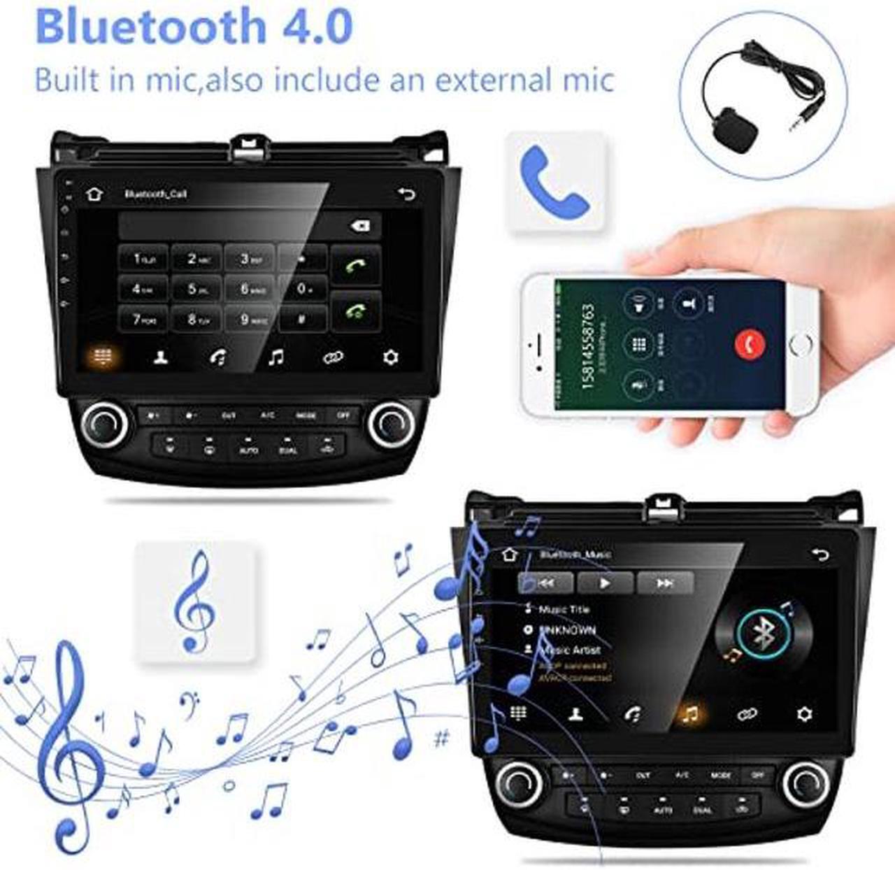 Alt view image 4 of 5 - Android Car Stereo for Honda Accord 7 2003 2004 2005 2006 2007,podofo 10 Inch Touch Screen Car Stereo Radio in Dash Navigation GPS Units with Mirror Link WiFi Bluetooth FM/RDS Backup Camera Mic