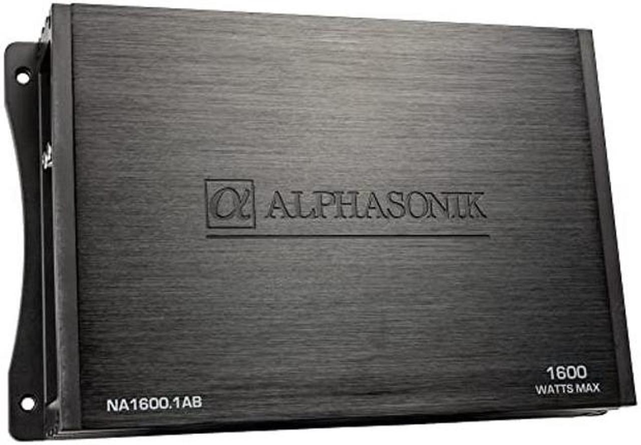 Alt view image 3 of 5 - Alphasonik NA1600.1AB Neuron Series 1600 Watts Max Monoblock Car Amp with 4-Way Protection Circuitry Multi-Channel Bridgeable Class A/B Amplifier Low & High Level Inputs (Remote Bass Knob Included)