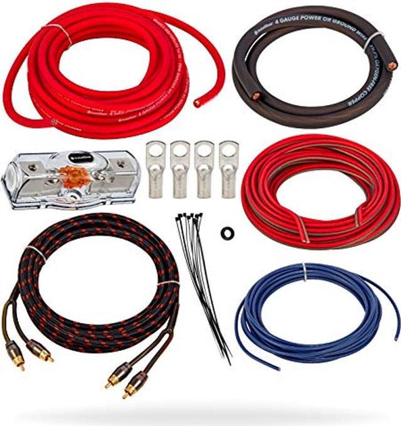 Main image of InstallGear 4 Gauge Amp Wiring Kit | Amp Kit with Amplifier Installation Wiring True Spec and Soft Touch Wire | 4 Gauge Wire, 4 Gauge Amp Kit, Amplifier Wiring Kit, Sub Wiring Kit