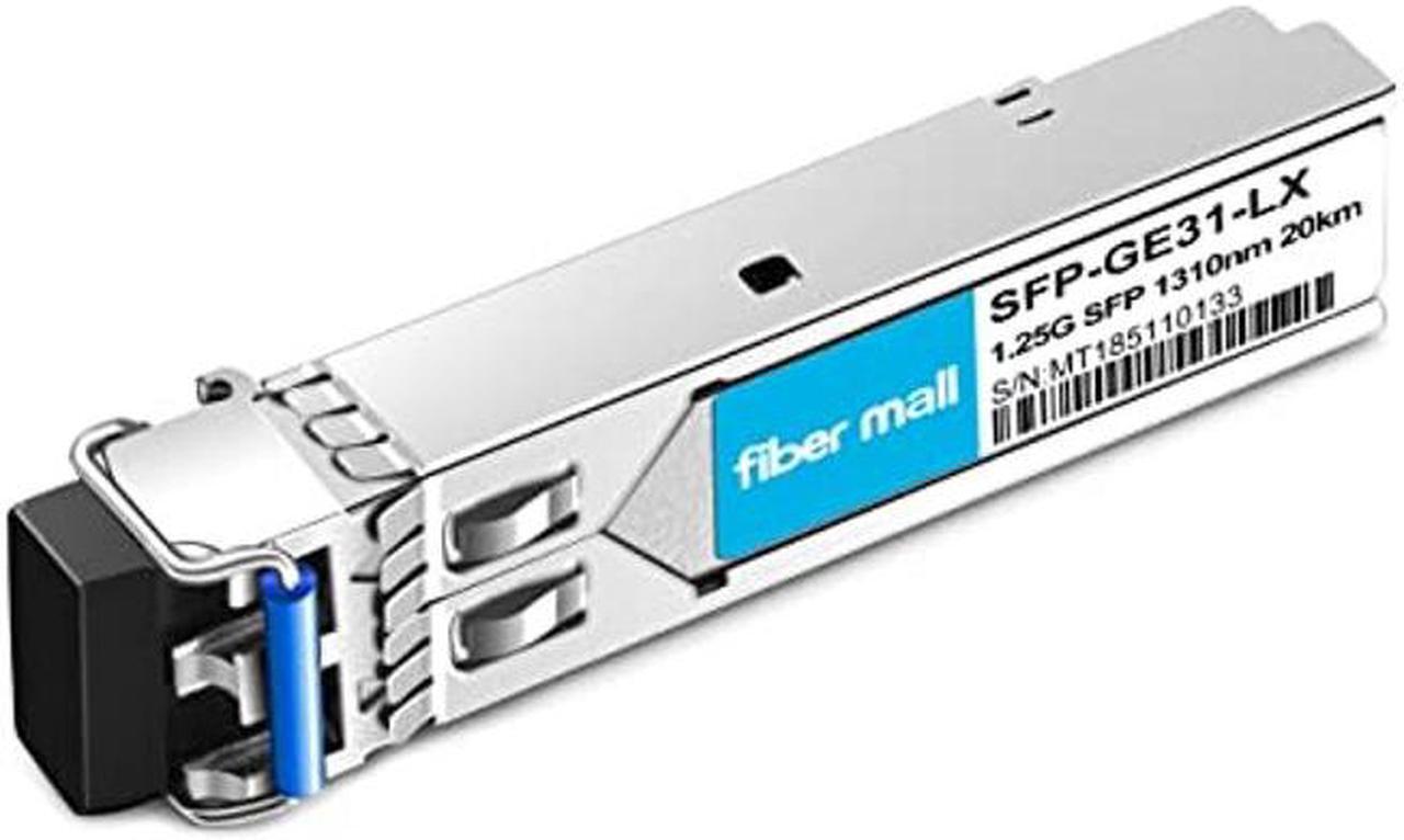 Alt view image 2 of 5 - 1G SFP LX for HPE Procurve J4859C J4859B J4859A HPE Aruba J4859D 1000BASE-LX/LH 1.25Gb/s Mini-GBIC SFP Transceiver Modul,Single Mode,1310nm 20km LC DOM Pack of 10