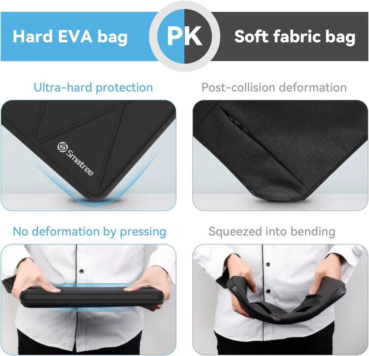 Alt view image 5 of 5 - Smatree Hard EVA Protective Sleeve Compatible for 13inch Microsoft Surface Pro 2-in-1 Laptop/Tablet 2024 Copilot+PC, Surface Pro 11/10/Surface Pro 10 for Business, Surface Pro 9/8 (X8019)