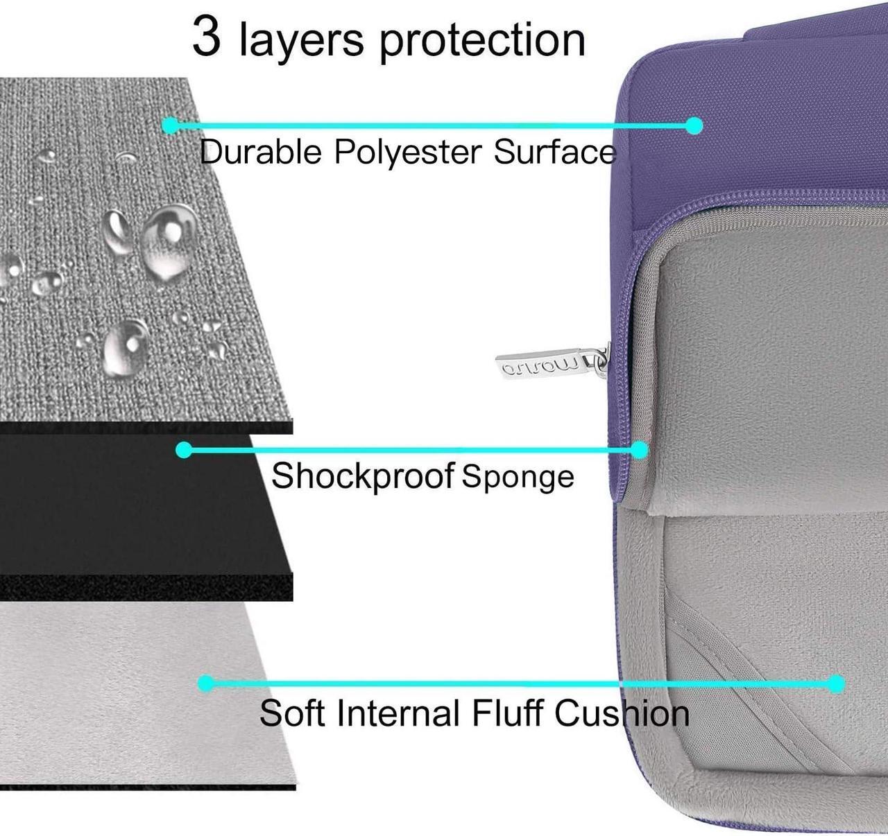 Alt view image 5 of 5 - MOSISO Compatible with MacBook Air 13 inch Case 2024 2023 2022 M3 A3113 M2 A2681 Touch ID, Plastic Hard Case&Sleeve Bag&Keyboard Skin&Webcam Cover&Screen Protector for MacBook Air 13.6,Imperial Purple