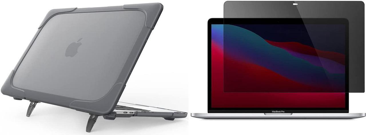 Main image of ProCase Heavy Duty Hard Shell Case for MacBook Pro 13 2019-2016 Release Bundle with Privacy Screen Protector for MacBook Air 13 / Pro 13