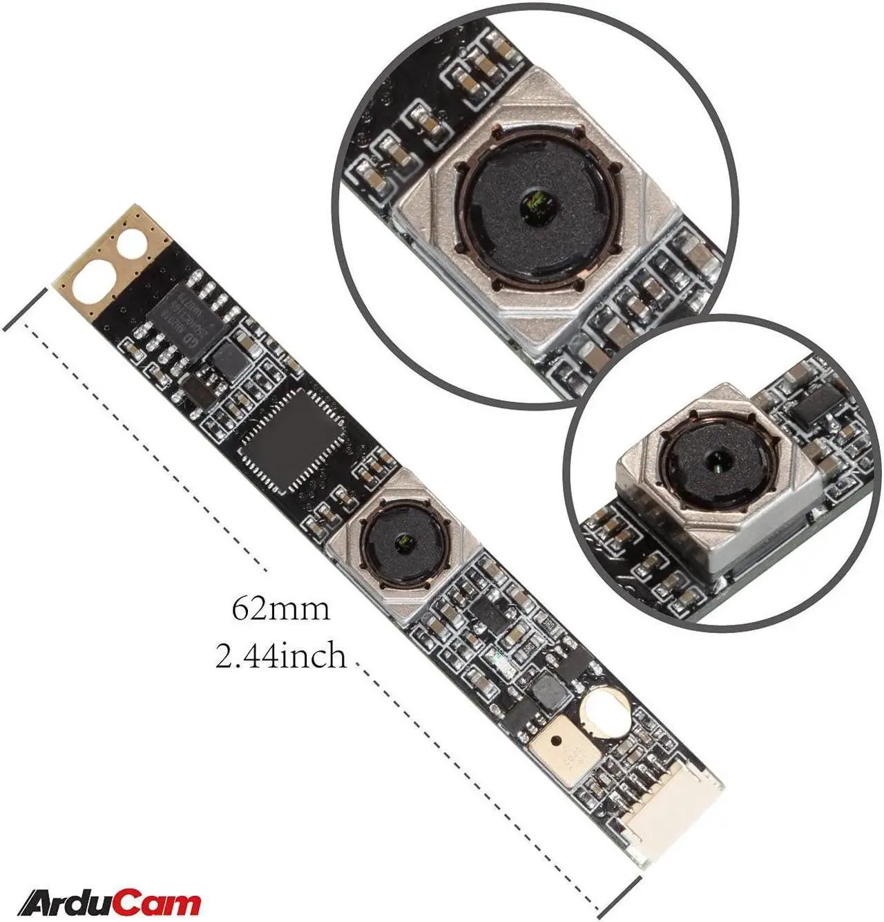 Alt view image 4 of 5 - Arducam 5MP Autofocus USB Camera for Raspberry Pi and Computer, 1/4" OV5648 USB2.0 Lightburn Camera, Video Webcam with Microphone