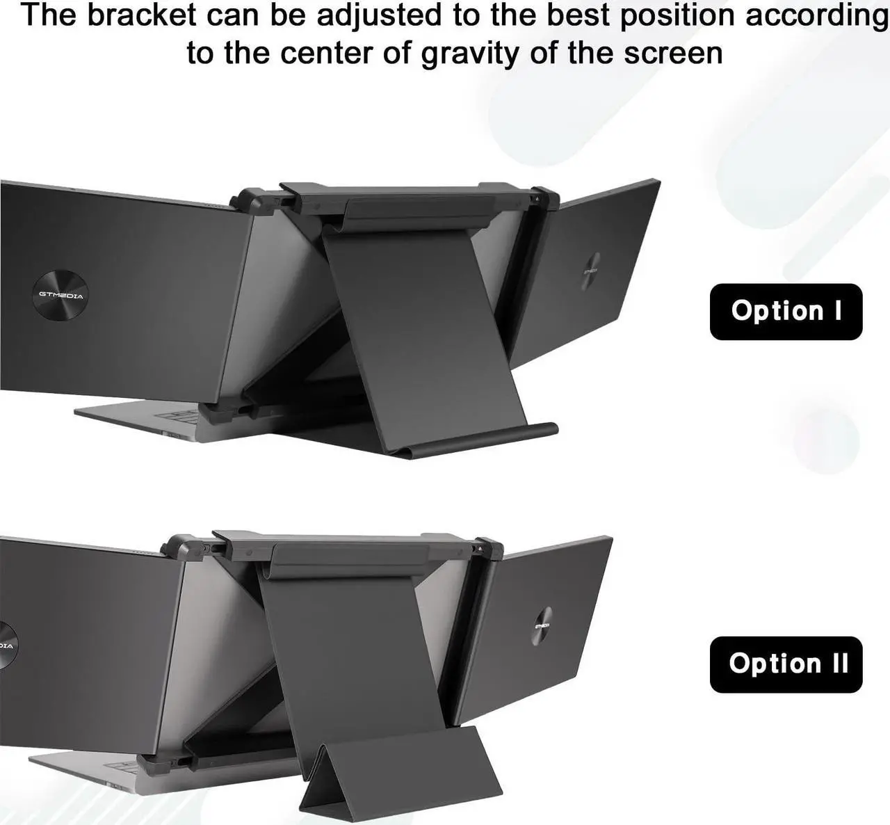 Alt view image 4 of 5 - XYTEC 11.6" Laptop Screen Extender, 1080P FHD IPS Triple Portable Monitor for Laptop, HDMI/USB A/Type C Plug and Play Laptop Monitor Extender for 13-17.3" Laptops (Mac/Windows/Android/Switch)