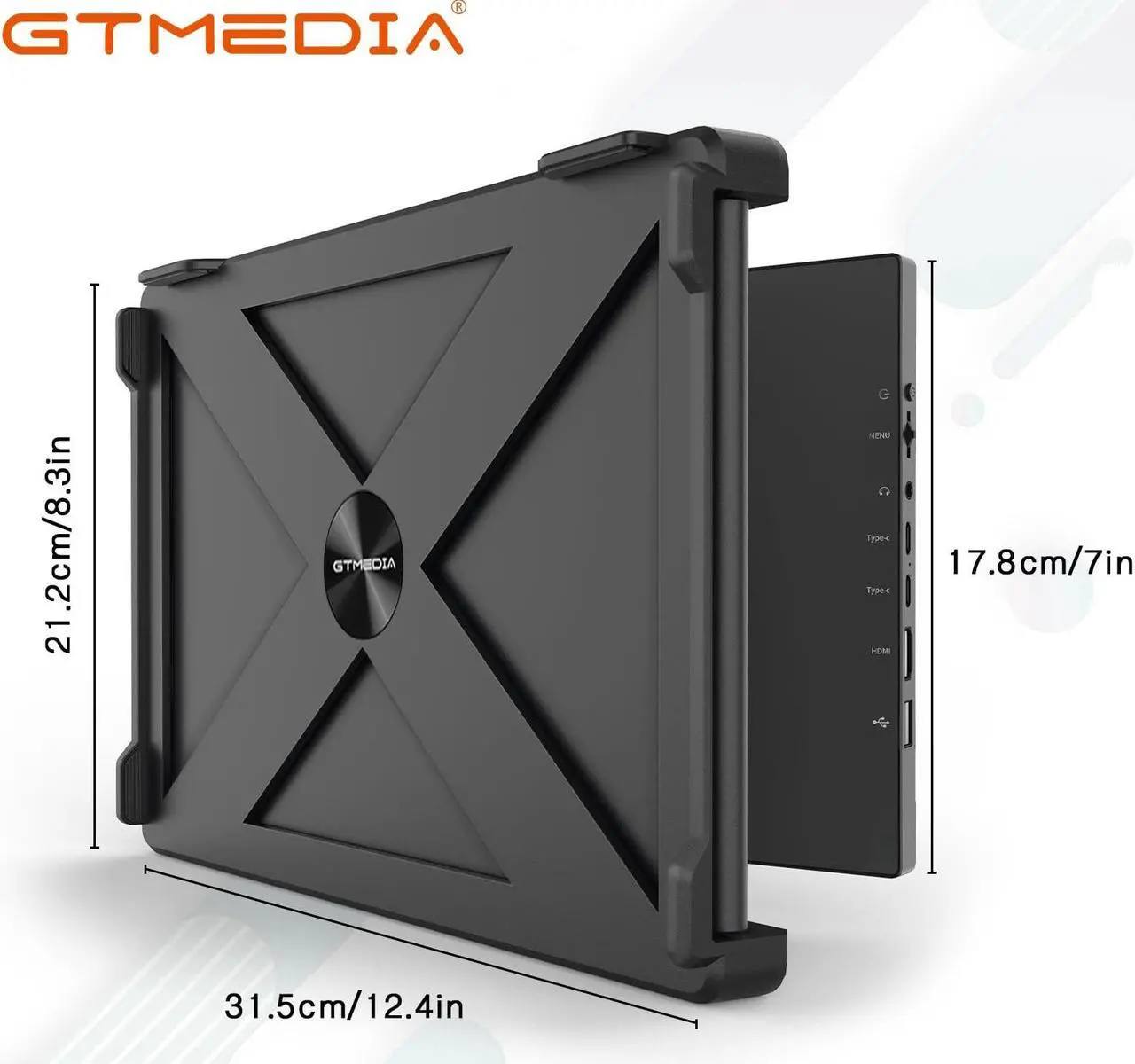 Alt view image 5 of 5 - XYTEC 11.6" Laptop Screen Extender, 1080P FHD IPS Triple Portable Monitor for Laptop, HDMI/USB A/Type C Plug and Play Laptop Monitor Extender for 13-17.3" Laptops (Mac/Windows/Android/Switch)