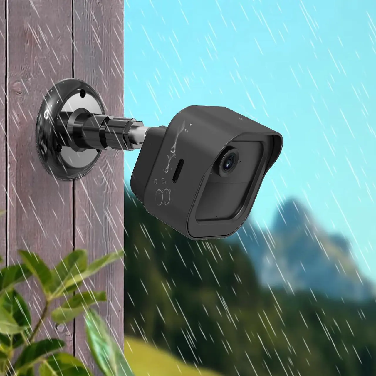 Alt view image 5 of 5 - 5 Pack Wall Mount for Blink Outdoor 4 (4th Gen) with Weatherproof Protective Housing and Blink Sync Module 2 Mount (Blink Camera & Sync Module is Not Included)