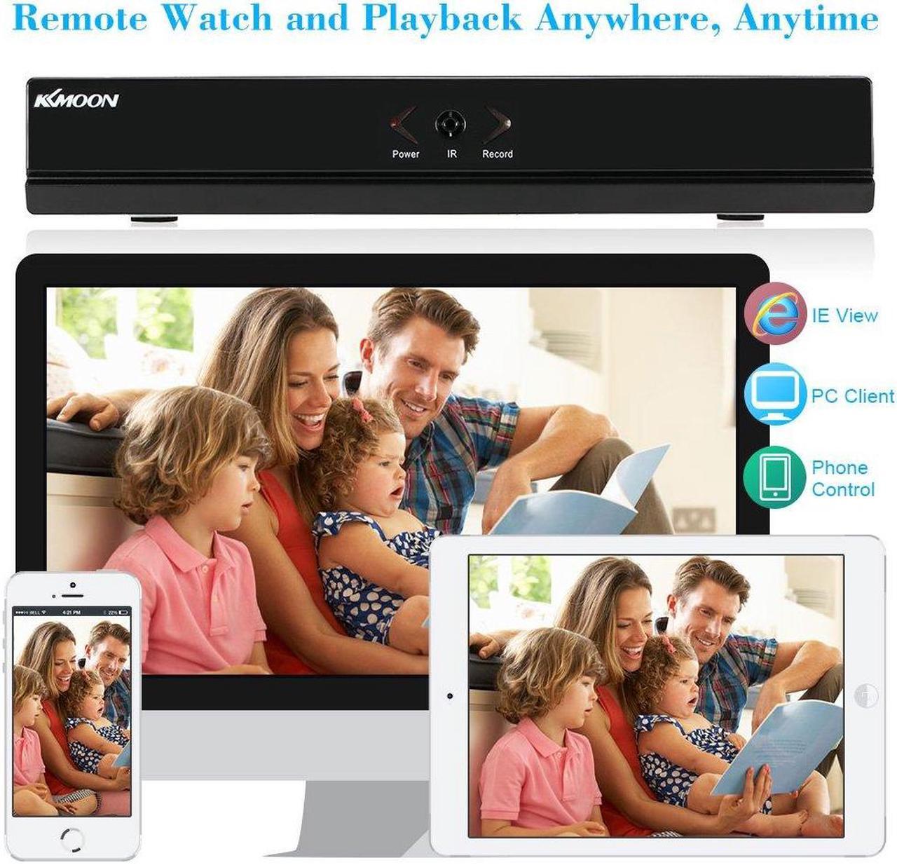 Alt view image 5 of 5 - 8CH 1080P 5-in-1 HD Analog Hybrid DVR&NVR Support 5MP IP Camera+1080P AHD/TVI/CVI Camera and 960H Analog Camera Standalone DVR CCTV Surveillance Security System Video Recorder (1TB HDD Preinstalled)