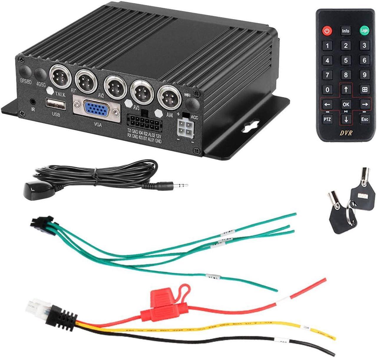 Main image of VSSTECH Mobile DVR Mini 4 Channel Dual SD Card H.265 1080P Vehicle Car Mobile DVR MDVR Video Recorder Support 1080P 720P AHD CVBS PAL/NTSC Camera for Truck Bus Camper Van RV