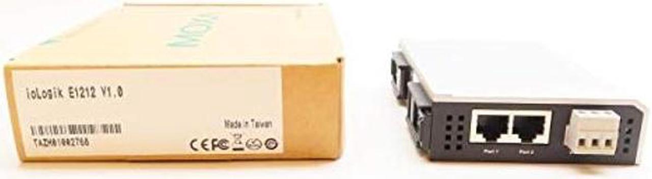Main image of MOXA ioLogik E1212 Remote Ethernet I/O, 8DI/8DIO, 2-Port Switch