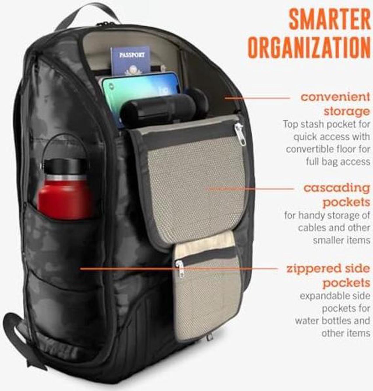 Alt view image 5 of 5 - STM Dux 30L Backpack - Rugged, Comfortable, Innovative, Versatile, Stylish, 360 Degree Protective Backpack for Men & Women, Fits up to a 17" Laptop Plus a Tablet Sleeve - Grey