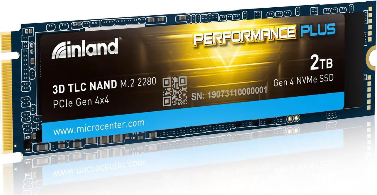 Main image of INLAND 2TB Performance Plus NVMe Internal Gaming SSD Solid State Drive Optimized for PS5 - Gen4 PCIe, M.2 2280, DRAM Cache, TLC 3D NAND Flash, Up to 7000MB/s