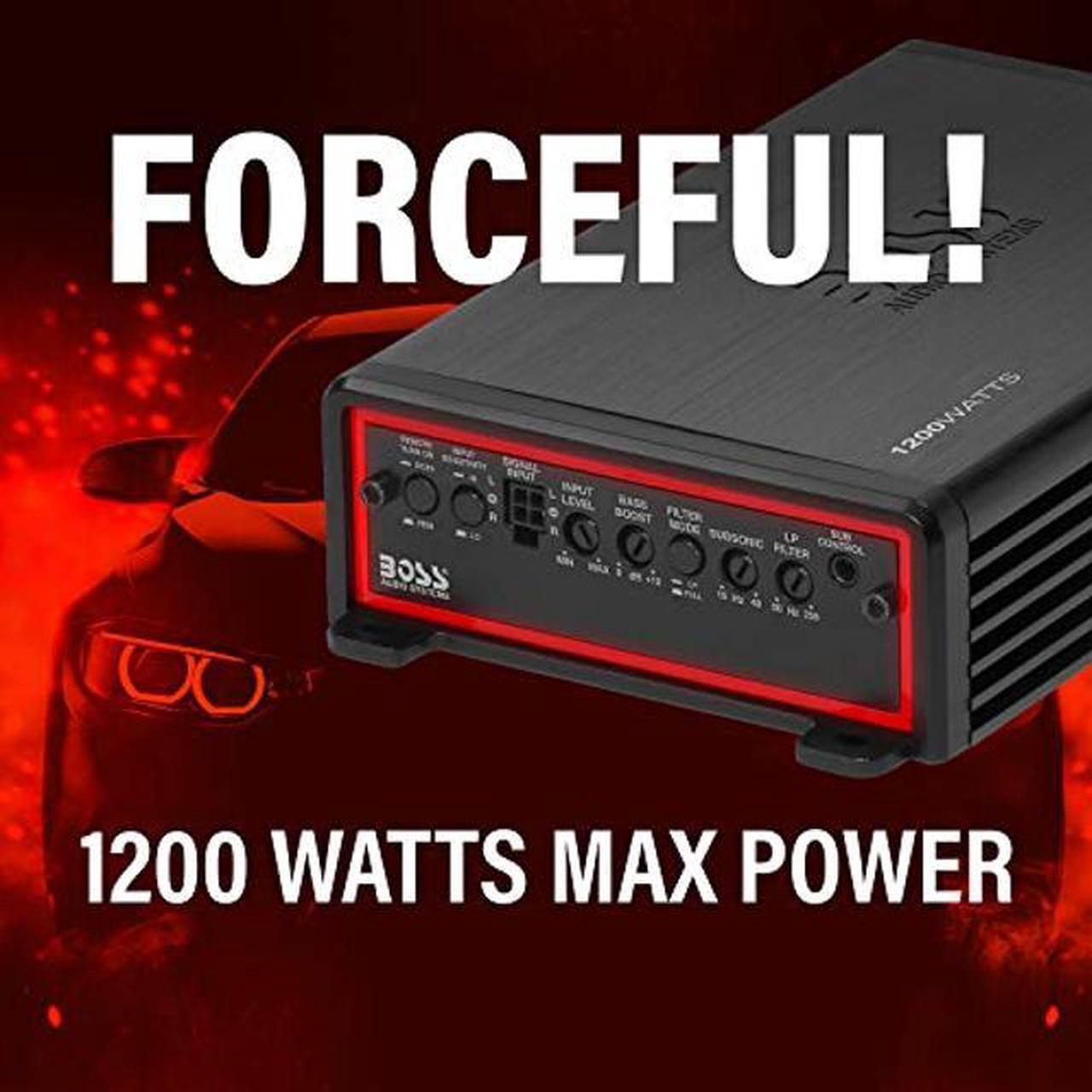 Alt view image 4 of 5 - BOSS Audio Systems Elite BE1200.1D Class D Car Amplifier - 1200 Watts, 1 Ohm Stable, Digital, Monoblock, Mosfet Power Supply, Great for Subwoofers