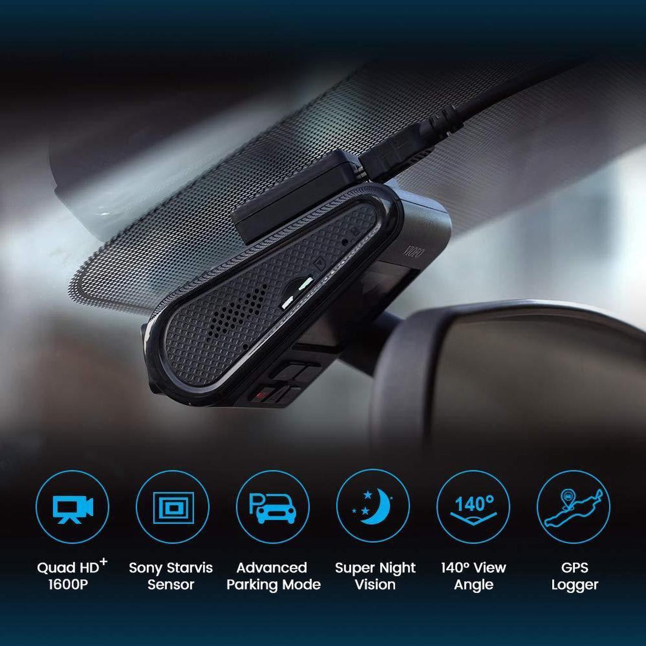 Alt view image 2 of 5 - [(Bundle: VIOFO A119 V3 with GPS + CPL)]  VIOFO A119 V3 Dash Cam 2K Quad HD 1600P with GPS, True HDR, Super Capacitor, Buffered Parking Mode, Motion Detection