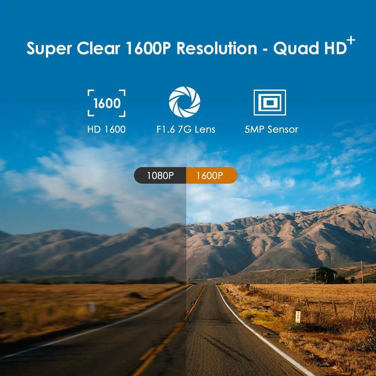 Alt view image 3 of 5 - [(Bundle: VIOFO A119 V3 with GPS + CPL)]  VIOFO A119 V3 Dash Cam 2K Quad HD 1600P with GPS, True HDR, Super Capacitor, Buffered Parking Mode, Motion Detection