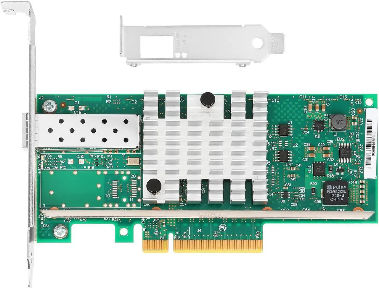 Alt view image 2 of 5 - Euqvos PCIe Ethernet Network Card for Intel X520-DA1 82599ES Chipset PCIe 2.0 x8 10Gb Single Port SFP+ LAN Card Support Windows Server/Windows/Linux/VMware/ESX