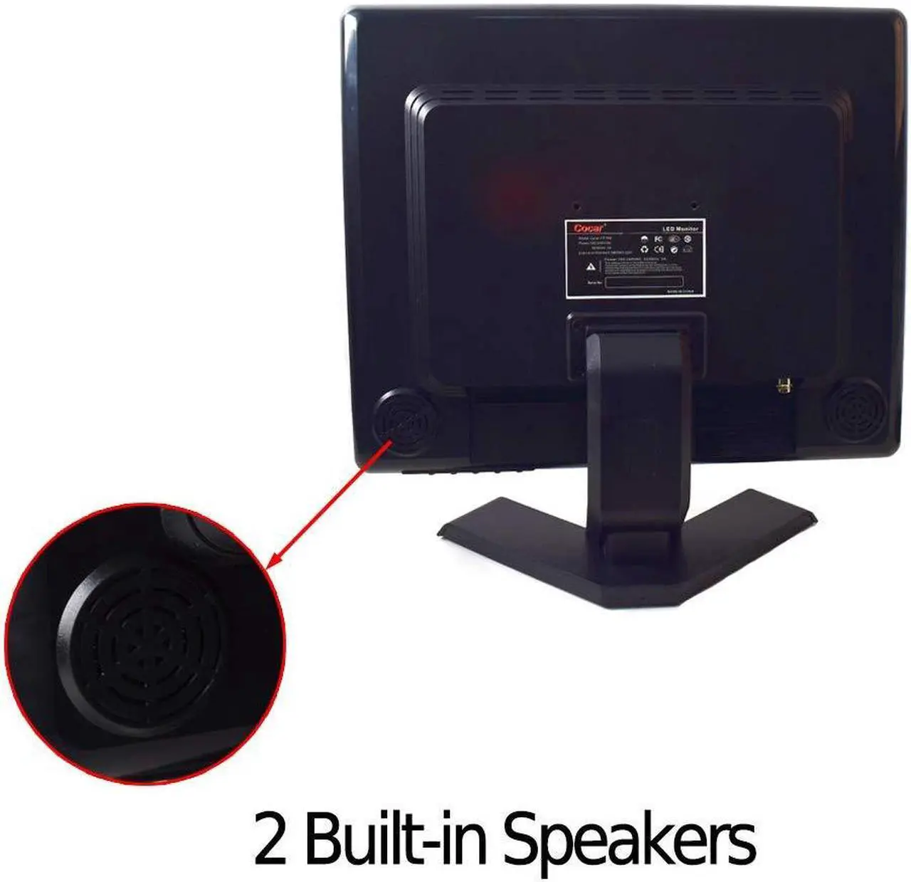 Alt view image 5 of 5 - 19 inch CCTV Monitor with BNC input, 4:3 1280x1024 CCTV Monitor for Security VGA HDMI AV BNC Audio Built-in Speaker LCD Display Screen for Security Monitor Home Surveillance System Security Camera STB