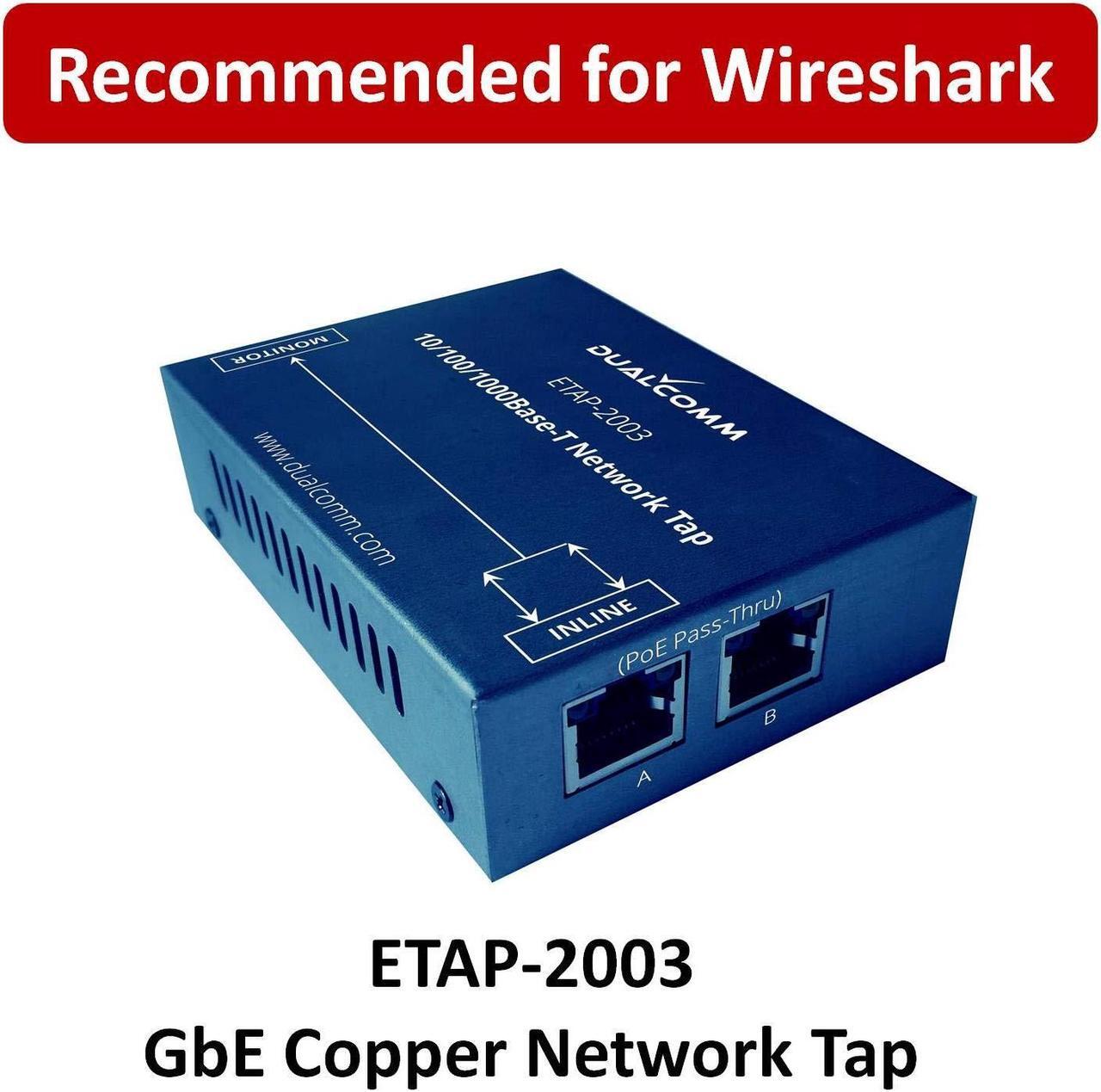 Alt view image 2 of 5 - Dualcomm ETAP-2003 10/100/1000Base-T Gigabit Ethernet Network TAP