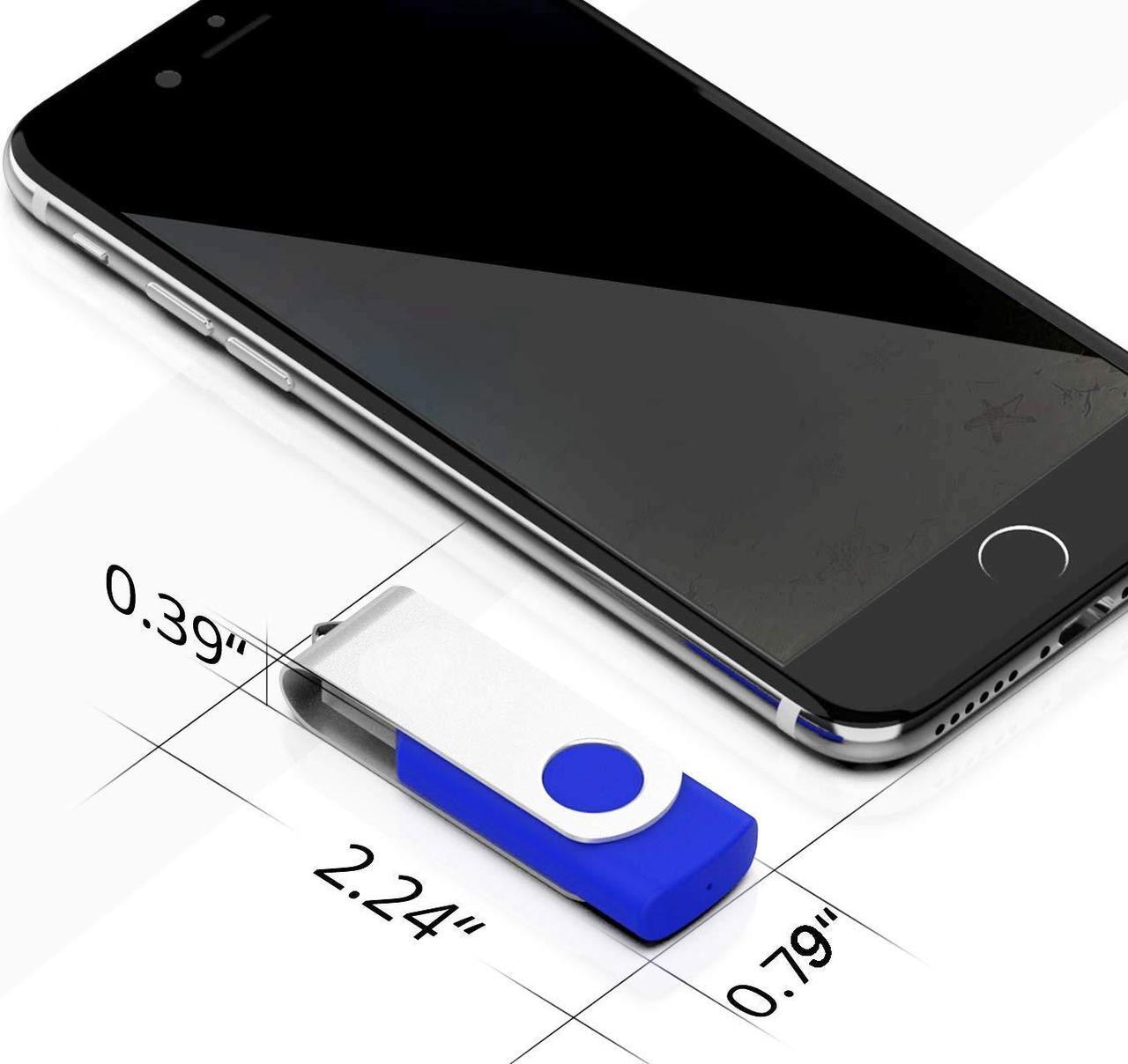 Alt view image 2 of 5 - EASTBULL 4GB USB Bulk Flash Drives 100 Pack USB 2.0 Flash Drives Bulk USB Drives Bulk Thumb Drive Pack Memory Stick (Blue 100Pack)
