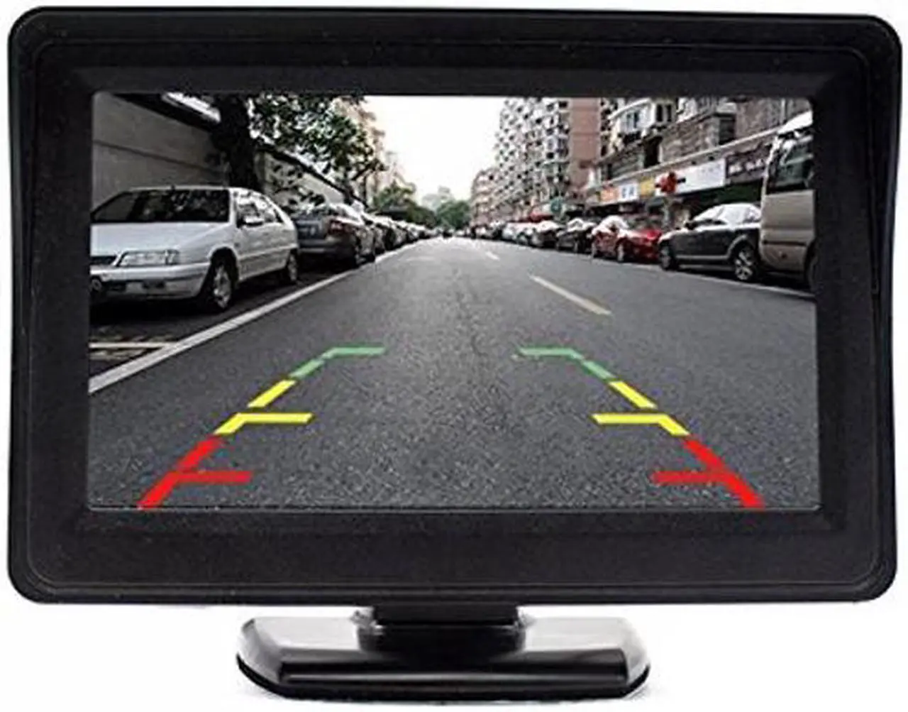 Main image of HDMEU 4.3" Car Monitor, 12-24V Wide Input Truck/in-Car TFT LCD Screen Suction Cup & Dash Stand Dual Mounting Bracket 2 RCA Channel for Backup Camera/Rear View/DVD/Media Player