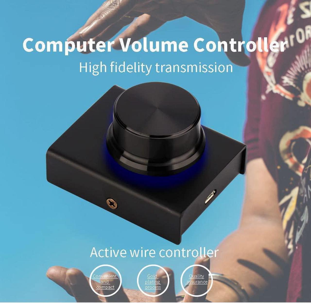 Alt view image 2 of 5 - USB Volume Control Multimedia Controller Knob PC Volume Control Knob Speaker Audio Multimedia Volume Remote Control Adjuster with One Key Mute Function Support Win7/8/10/XP/Mac/Vista/Android/iOS