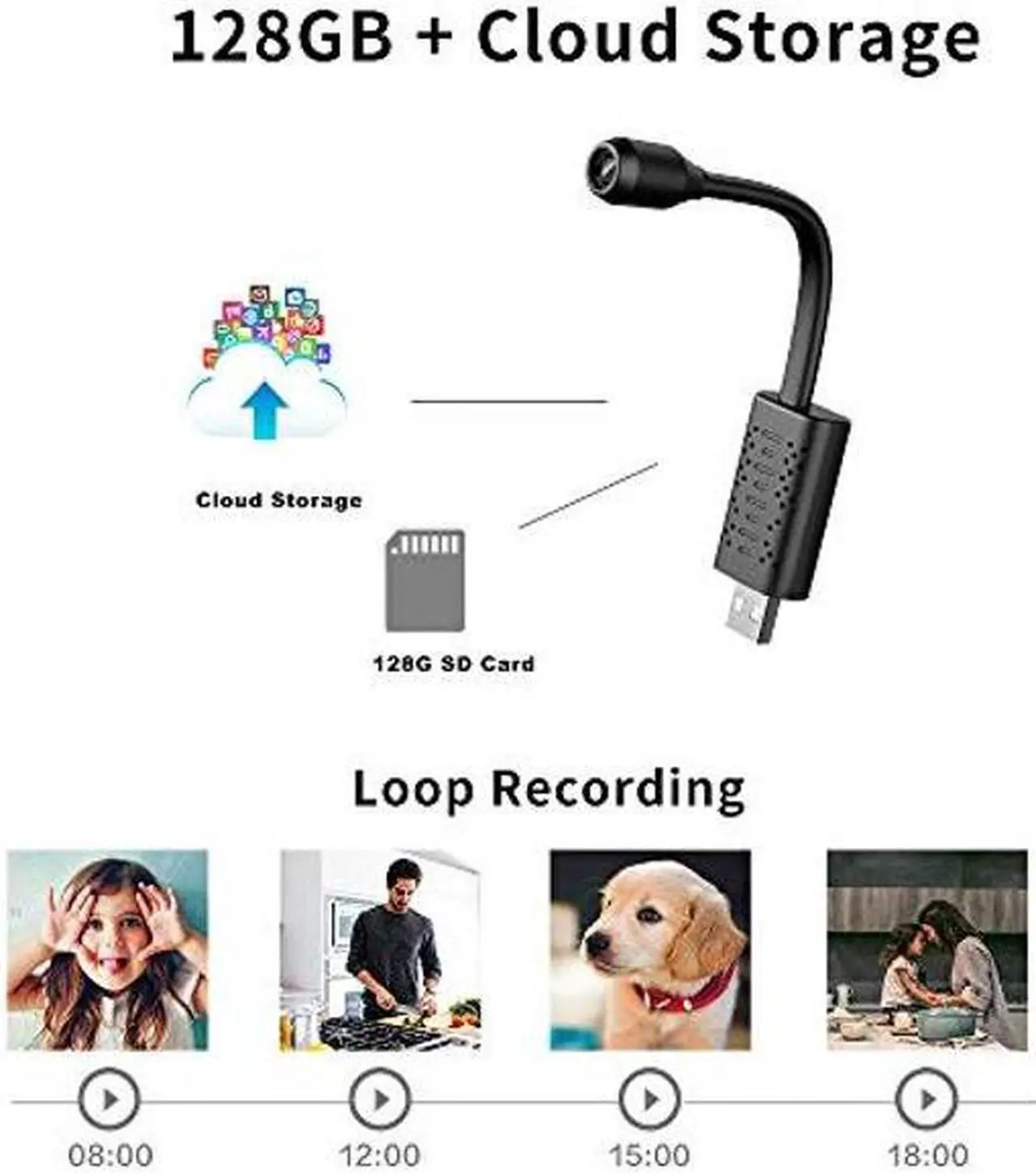 Alt view image 3 of 5 - Smallest WiFi Spy Hidden Camera Mini Wireless Camera HD Indoor Home Smallest Spy Nanny Cam Security Cameras with Motion Detection/Night Vision/Cloud Storage for iPhone/Android Phone/iPad/PC (u21-wifi)