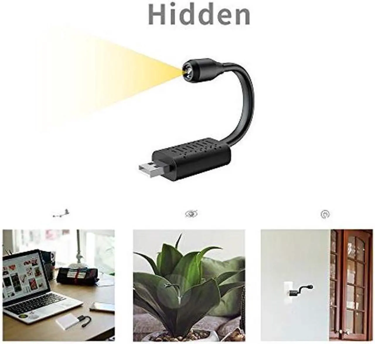 Alt view image 5 of 5 - Smallest WiFi Spy Hidden Camera Mini Wireless Camera HD Indoor Home Smallest Spy Nanny Cam Security Cameras with Motion Detection/Night Vision/Cloud Storage for iPhone/Android Phone/iPad/PC (u21-wifi)
