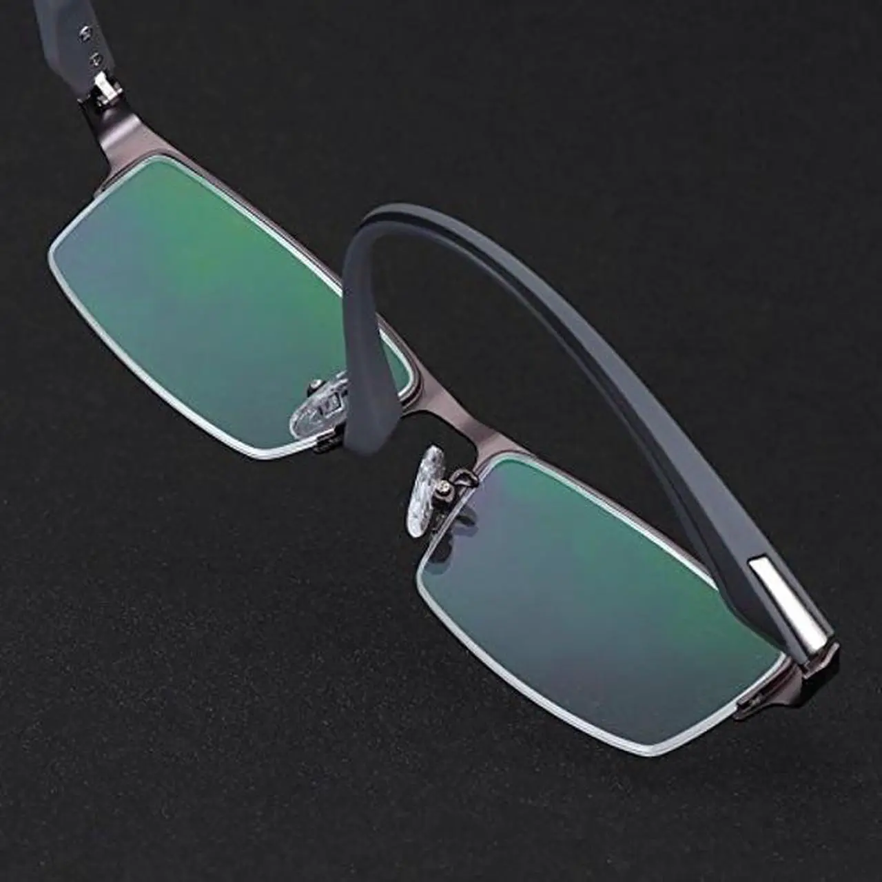 Alt view image 3 of 5 - Multifocus Glasses+Anti Blue Light Block Filter Reduces Digital Eye Strain Reader (Gray, +2.75)