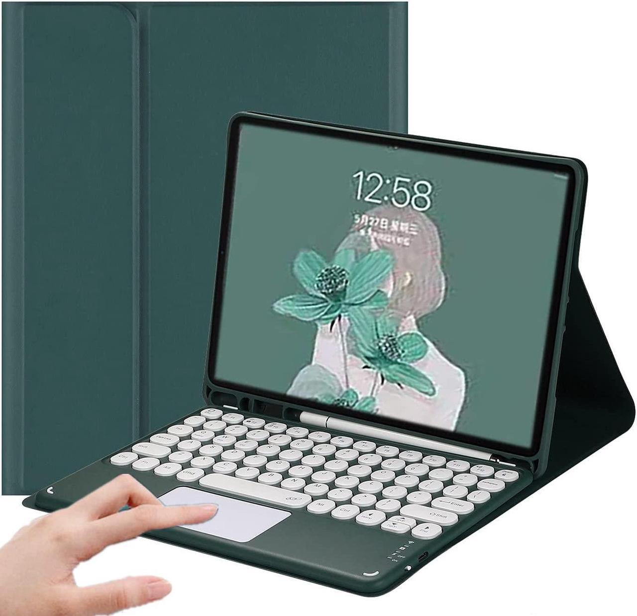 Main image of AnMengXinLing iPad 10.2 Keyboard Case for iPad 9/iPad 8/iPad7 (2021/2020/2019) Touchpad Detachable Keyboard with Pencil Holder -Slim Leather Folio Smart Cover for iPad 9/8/7 Generation