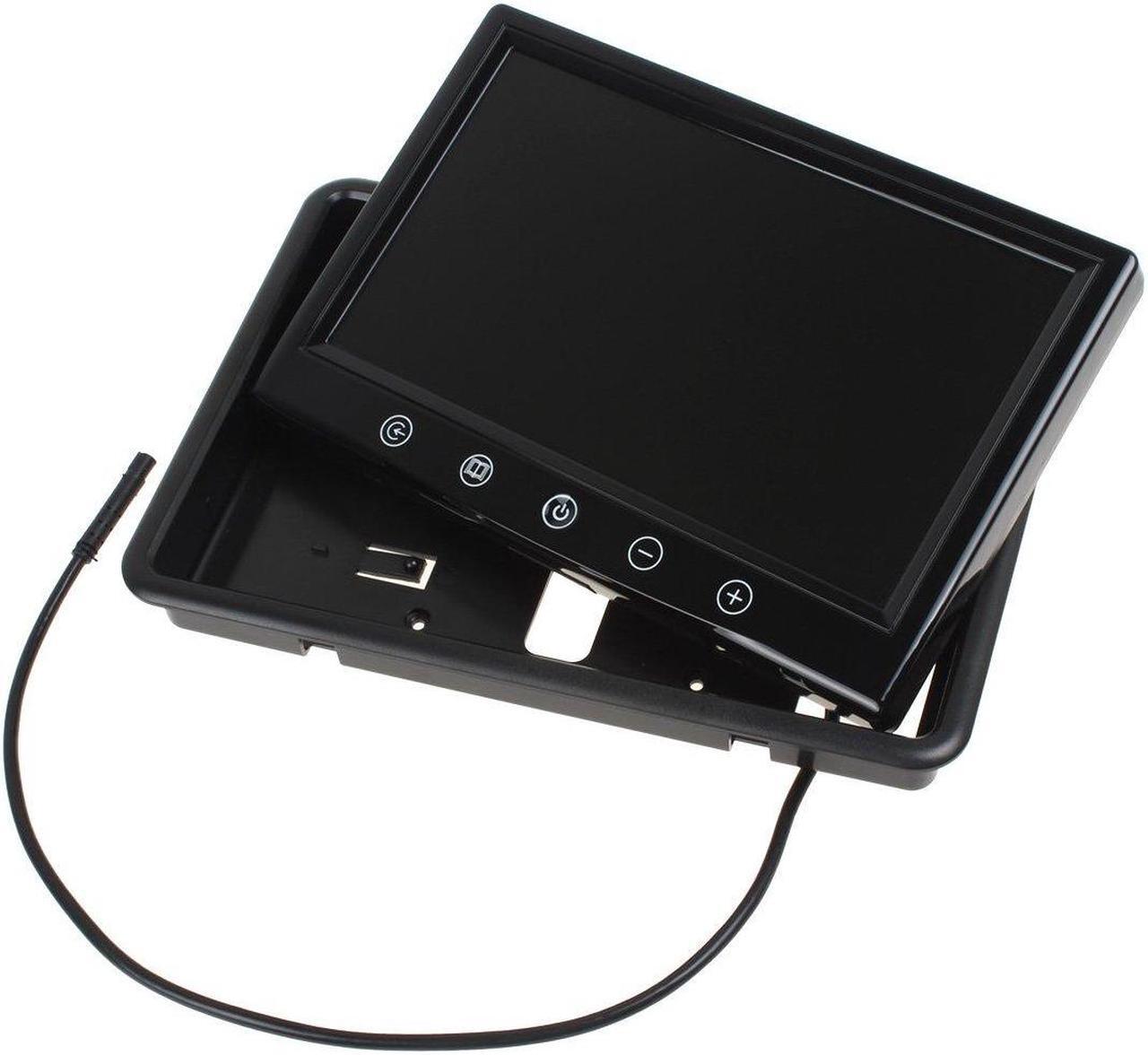 Alt view image 5 of 5 - SallyBest(r) 9 Inch 16:9 HD Pillow TFT LCD Color Screen Car Rearview Monitor Support 2 Video Output Widescreen Car Rear View Headrest DVD VCR Monitor with Touch Button & Remote Control