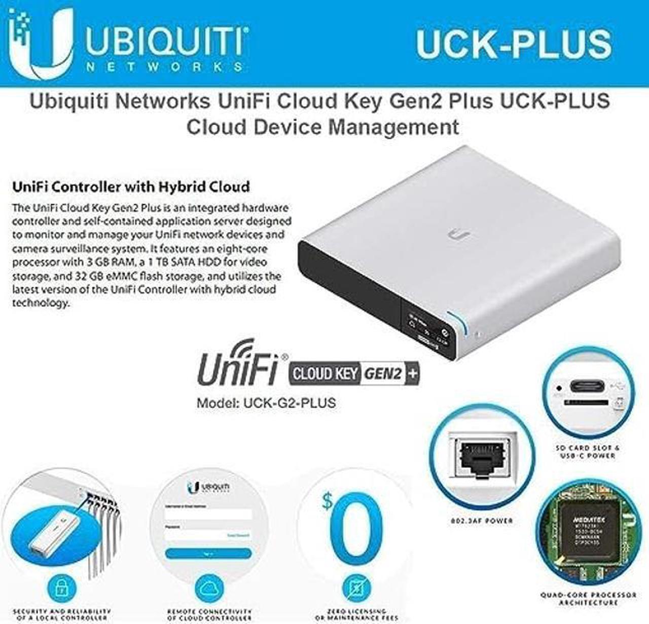 Alt view image 4 of 5 - Ubiquiti UniFi Cloud Key Gen2 Plus (UCK-G2-PLUS), Single,dual band