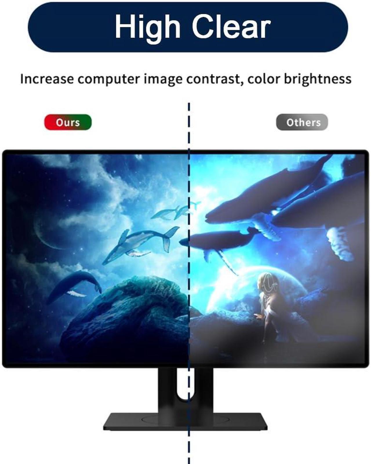 Alt view image 5 of 5 - Docooler Blue Light Blocking Screen Protector Panel for 20-22/23-24/27/28/30-32 Inch Diagonal LED PC Monitor Anti-UV Eye Protection Filter Film - Widescreen Monitor Frame Hanging Type