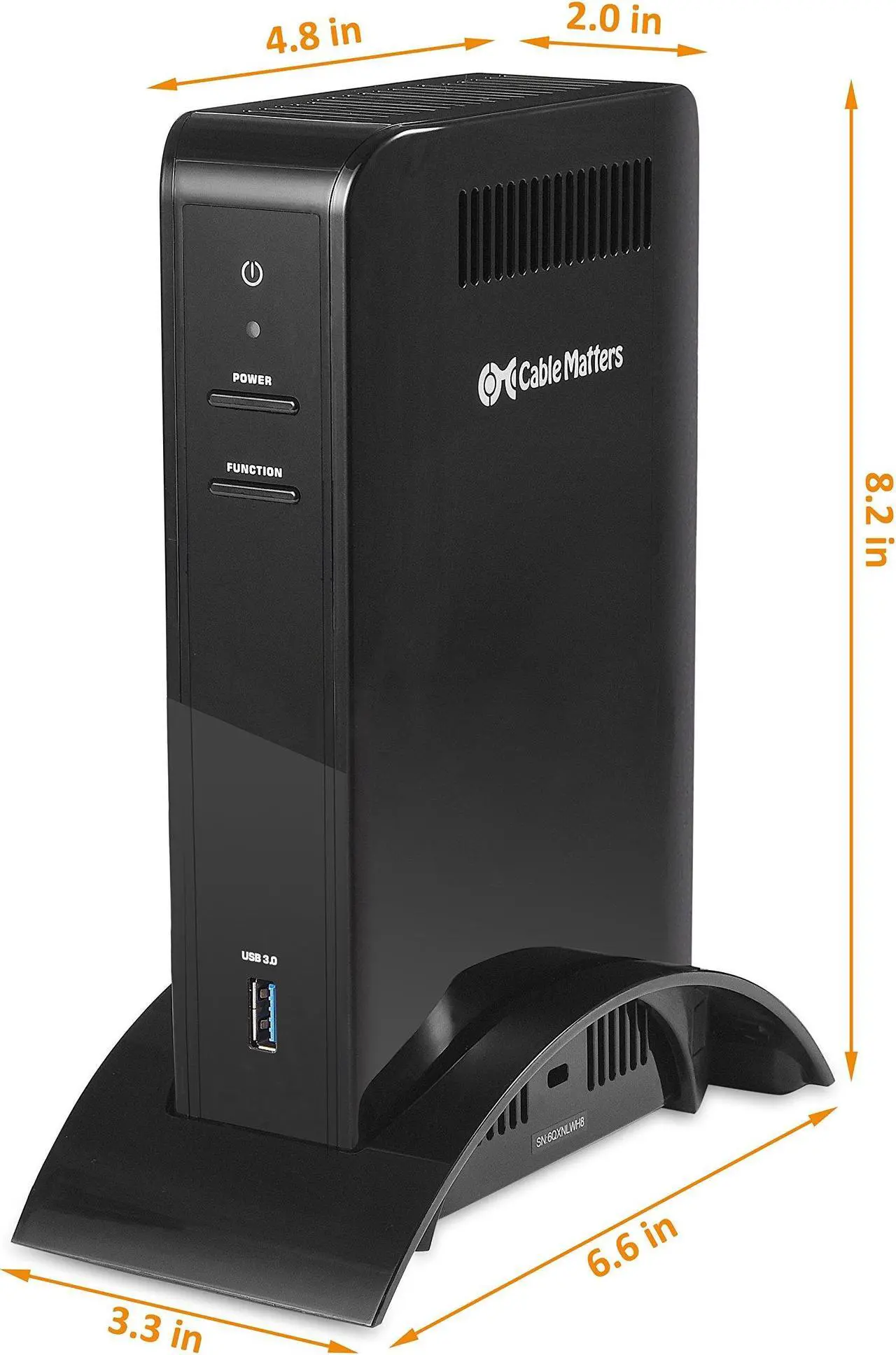 Alt view image 2 of 5 - [Intel Certified] Cable Matters WiGig Tri Band Wireless Docking Station for Windows Computers