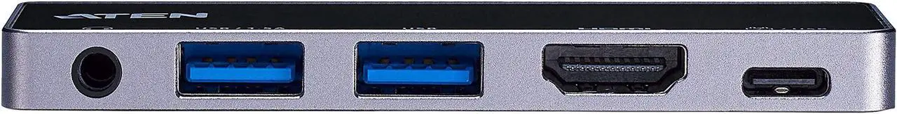 Alt view image 2 of 5 - ATEN UH3238 USB-C Travel Dock with Power Pass-Through