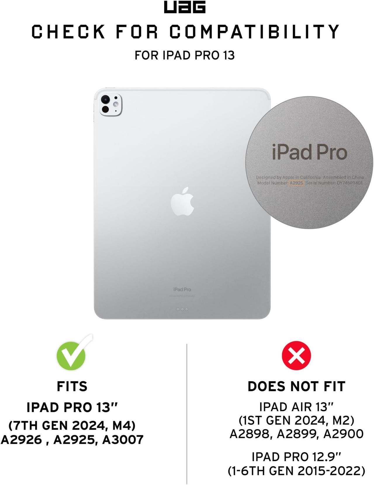 Alt view image 2 of 5 - URBAN ARMOR GEAR UAG Designed for iPad Pro 13" Glass Screen Protector (7th Gen 2024, M4) A2926, A2925, A3007 Glass Shield Clear, Ultra HD Anti-Fingerprint Scratch Resistant Tempered Glass