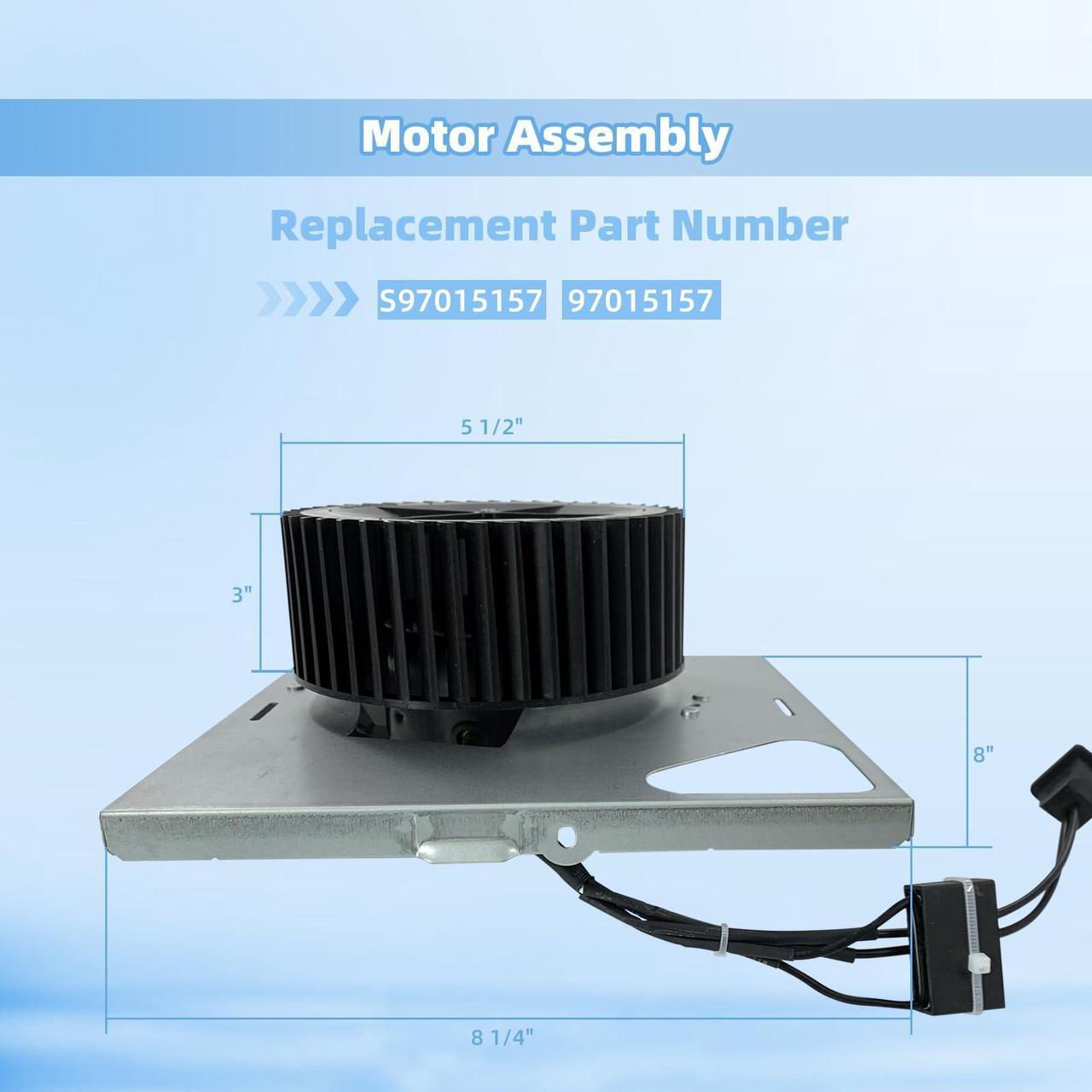 Alt view image 2 of 5 - 97015157 Motor Assembly Compatible with 680 680FL HD50 676-D/2676F-A 684NT-A 646D 672SP 674-A DX110 Series Fans, Quiet and Powerful