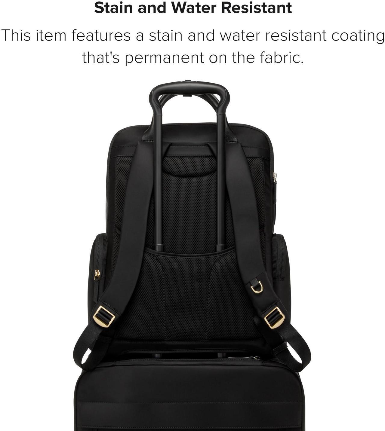 Alt view image 5 of 5 - TUMI - Voyageur Atlanta Backpack - Travel Backpack for Women - For Business, Commute - Holds Up to 17" Laptop - Black & Gold Hardware