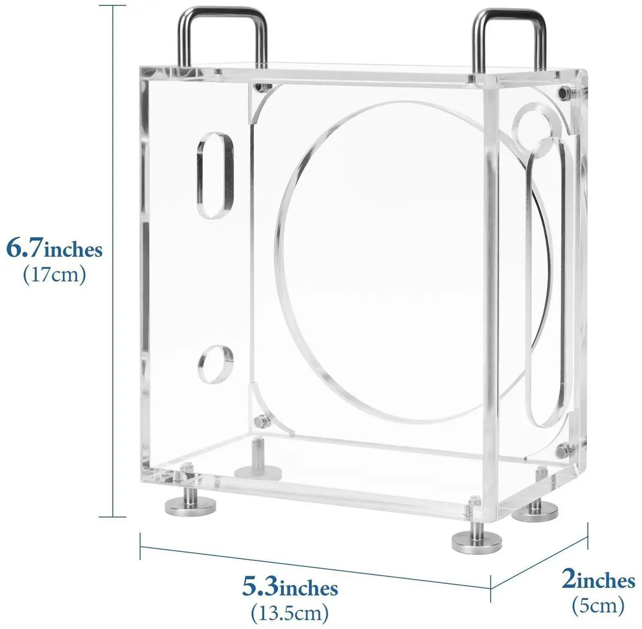 Alt view image 5 of 5 - Geekria Computer Chassis Stand, Clear Acrylic Chassis Case, Compatible with Apple 2024 Mac Mini Desktop Computer, Apple 2024 Mac Mini M4 / 2024 Mac Mini M4 Pro Stand - Accessories (Transparent)