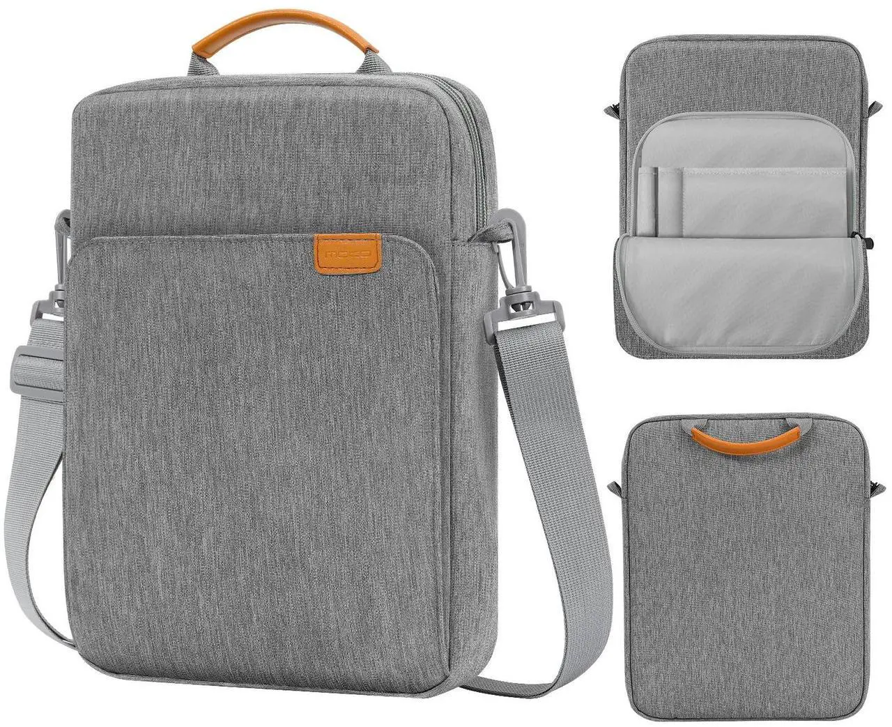 Main image of MoKo 13.3-14 Inch Laptop Sleeve Bag Fits MacBook Pro M3/M2 14" 2023, MacBook Pro 13" M2, New MacBook Air 13.6" M3/M2 2024/2022,Tab S8 Ultra 14.6",Handle Carrying Case with Shoulder Strap, Dark Gray