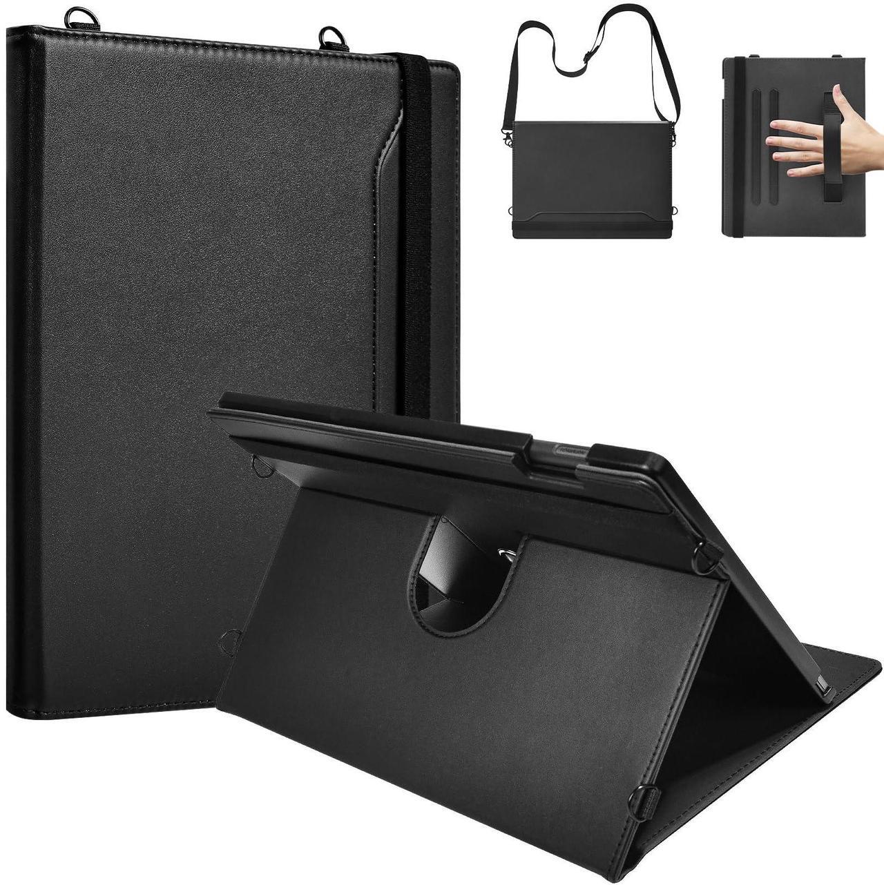 Main image of E NET-CASE Case for Remarkable Paper Pro, 360 Degree Rotating Stand Cover with Pen Holder/Hand Strap/Carrying Shoulder Strap & Auto Sleep/Wake for Remarkable Paper Pro 11.8" 2024 Released (Black)