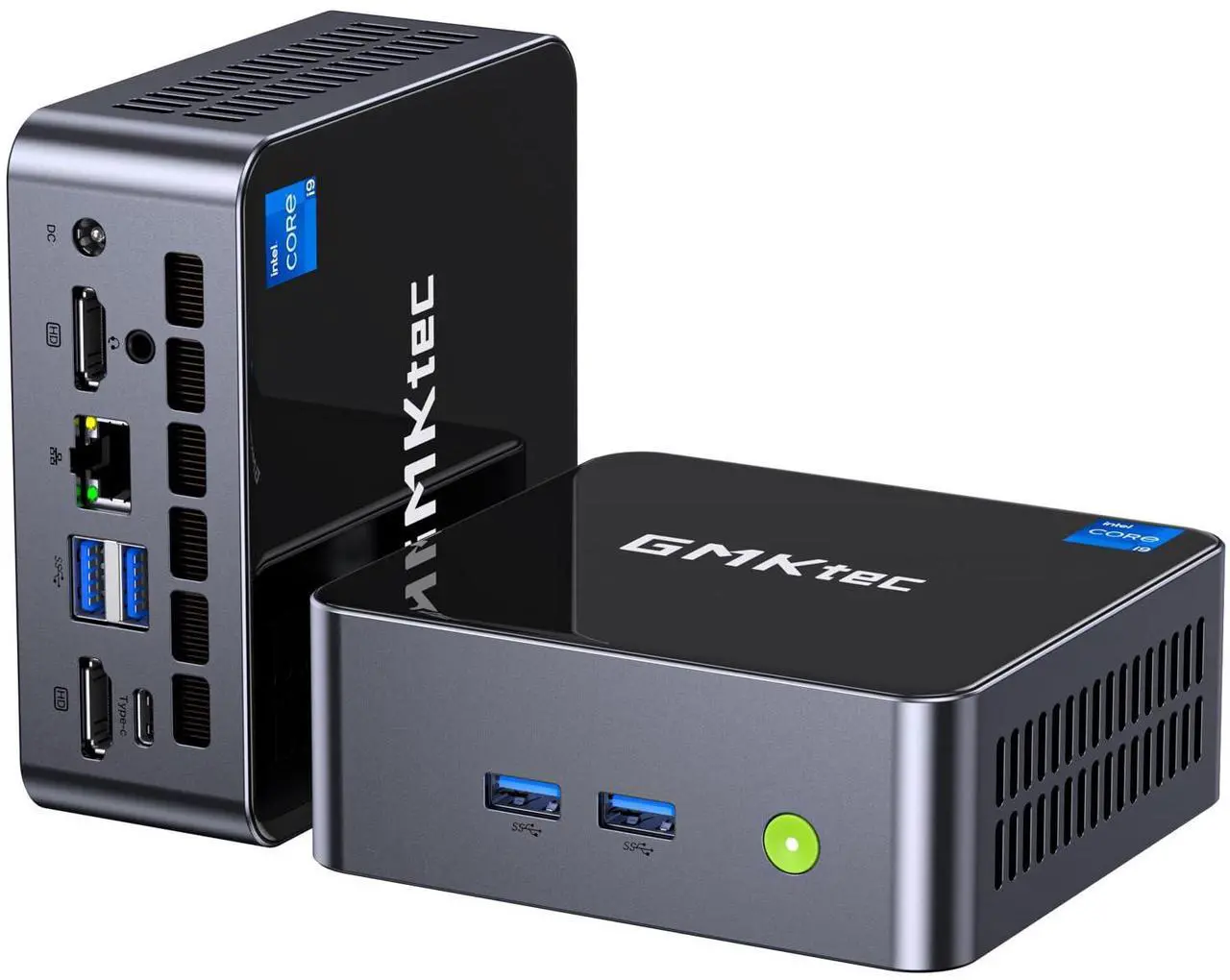 Main image of GMKtec M3 Plus Mini PC with Intel Core i9 12900HK(14C/20T 5.0 GHz), 32GB DDR4 RAM+2TB NVMe SSD, Mini Desktop Computer Triple 4K Display, WiFi 6, BT5.2, USB-C